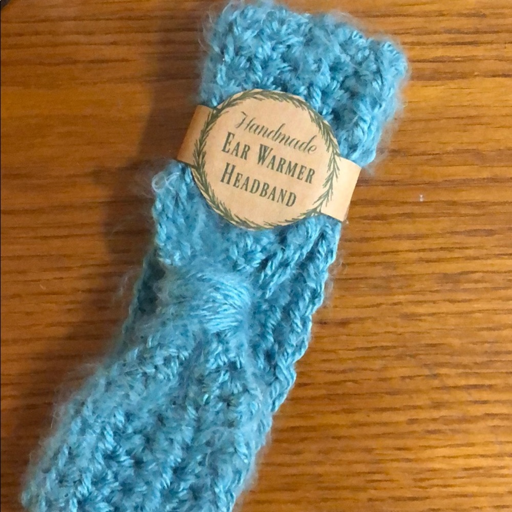 Brand New Turquoise Handcrafted Ear Warmer